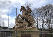 Clean-up at St Georges Cross